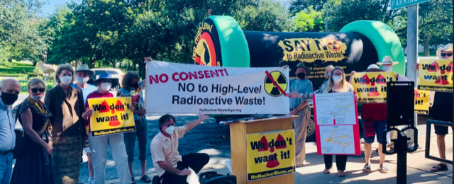 No Consent! No to High-Level Radioactive Waste.